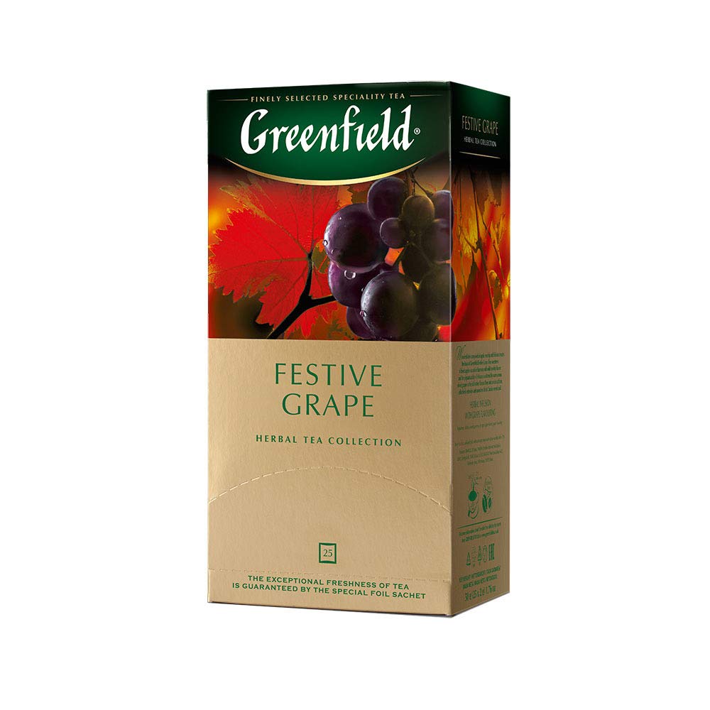 Greenfield Tea, Festive Grape, 25 Count
