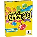 Gushers Fruit Flavored Snacks, Tropical Fruit Flavor, 6 Pouches, 4.8 oz