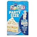 Pillsbury Funfetti Party Size Cake Mix & Frosting, Makes 48 Cupcakes, 61.7 Ounces