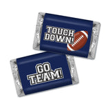 102pcs Navy Blue Touchdown Football Party Candy Favors Miniatures Chocolate