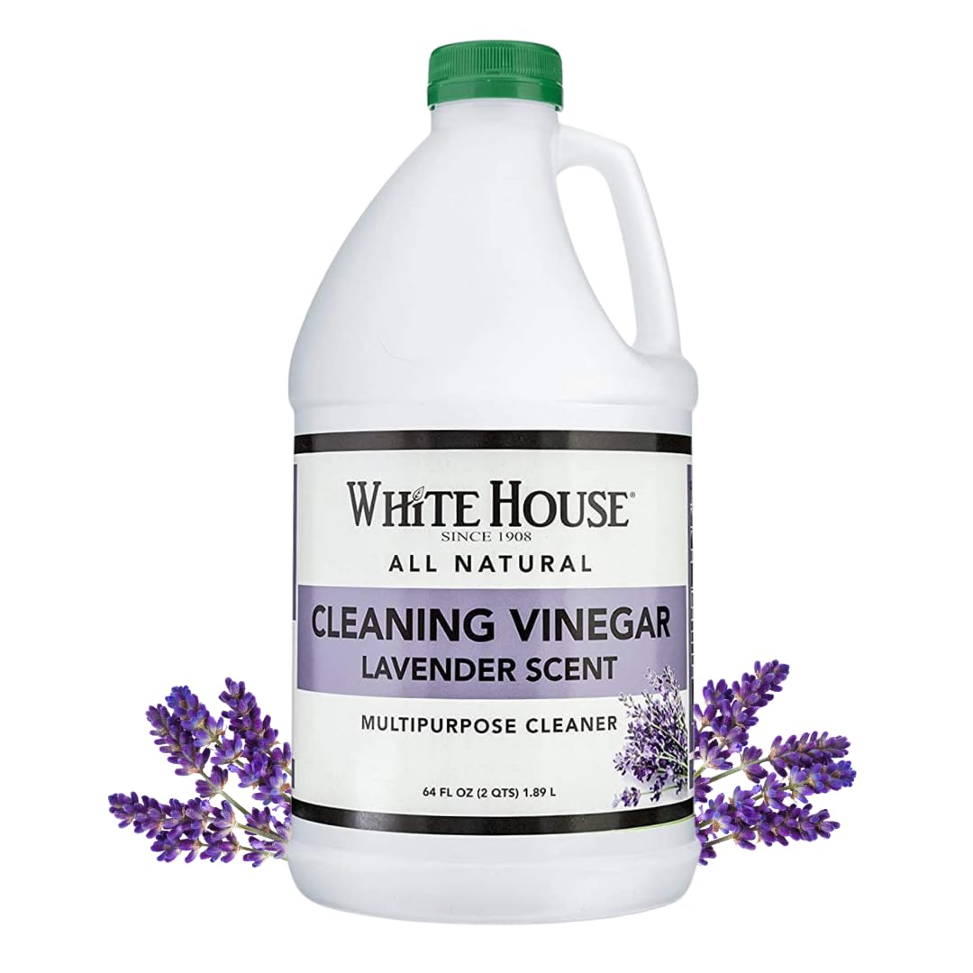 White House Cleaning Vinegar, Natural, Safe Multi-Purpose Home Cleaner (64 Fl Oz (Pack of 1), Lavender)