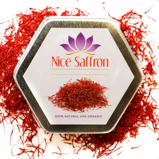 Nice Saffron, Premium Fresh Saffron Threads 3 Gram (0.11 oz) | Deep Red Saffron Spice for all Culinary | Professional Chef Quality