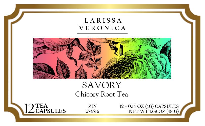 Savory Chicory Root Tea (Single Serve K-Cup Pods) (12 pods, ZIN: 574516) - 3 Pack