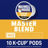 Maxwell House Master Blend Mild Roast K-Cup Coffee Pods, 10 CT (Pack of 1)