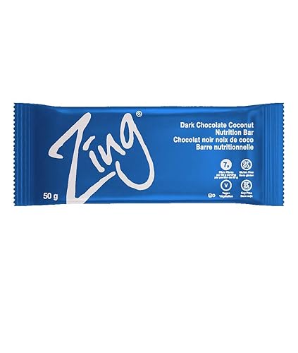 ZING Dark Chocolate Coconut Bar, 1.76 Oz (Pack of 12)