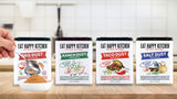 Eat Happy Kitchen Salt Dust Seasoning, 4.3 Oz - All-Purpose Salt & Pepper Replacement - No Sugar Added, Gluten Free, No Fillers - Clean Flavor
