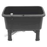 Portable Floor Mop Sink Freestanding Plastic Utility Sink Basin Large Capacity Mop Bucket w/Wheels for Laundry Room Kitchen Bathroom Balcony Garage