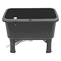 Portable Floor Mop Sink Freestanding Plastic Utility Sink Basin Large Capacity Mop Bucket w/Wheels for Laundry Room Kitchen Bathroom Balcony Garage