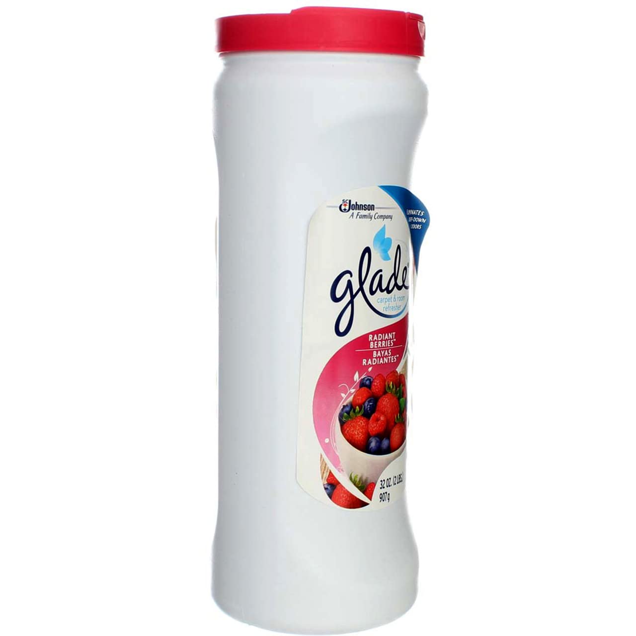Glade Carpet & Room Refresher/Deodorizer/Neutralizer - Radiant Berry, Eliminates Deep Down Odors - 32 Oz (Pack of 4)