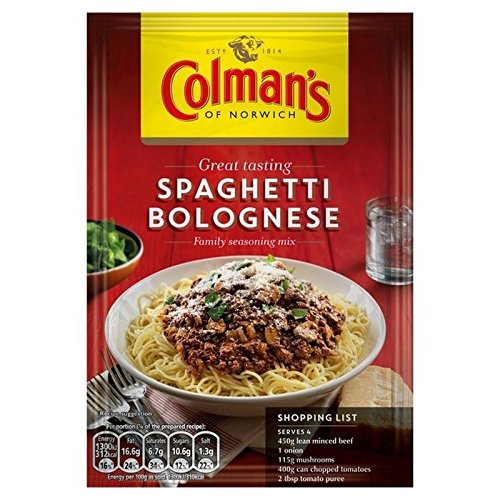Colman's Spaghetti Bolognese Recipe Mix 44g - Pack of 6