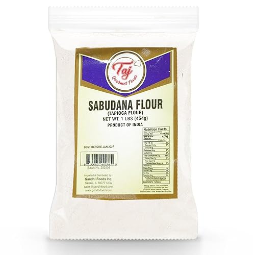 TAJ Tapioca Flour 1lb (16oz) Sabudana Flour | GMO Free