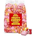 Bulk Fruit Chews Starbrst Candy 2 Pound - Individually Wrapped Assorted Soft & Chewy Taffy Fruity Candy For Party Favors & Pinatas & Treats - Approx
