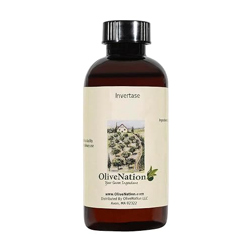 OliveNation Invertase, Natural Enzyme in Liquid Form for Candy Making, Non-GMO, Gluten Free, Kosher, Vegan - 4 ounces