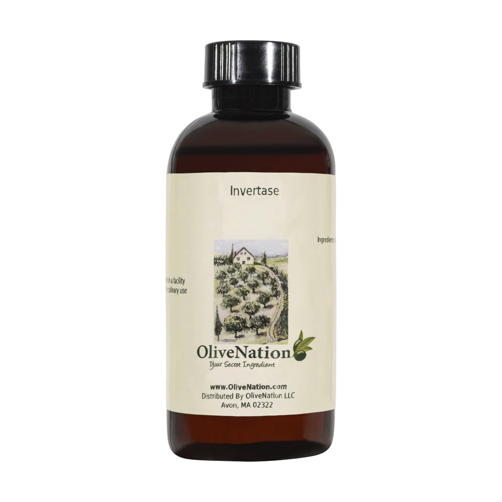 OliveNation Invertase, Natural Enzyme in Liquid Form for Candy Making, Non-GMO, Gluten Free, Kosher, Vegan - 8 ounces
