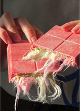 ANGEL HAIR Chocolate Cotton Candy Bar 170g - Strawberry & Pistachio Flavor - Gourmet Sweet Treat - Premium Candy Gift Box - Perfect for Birthdays