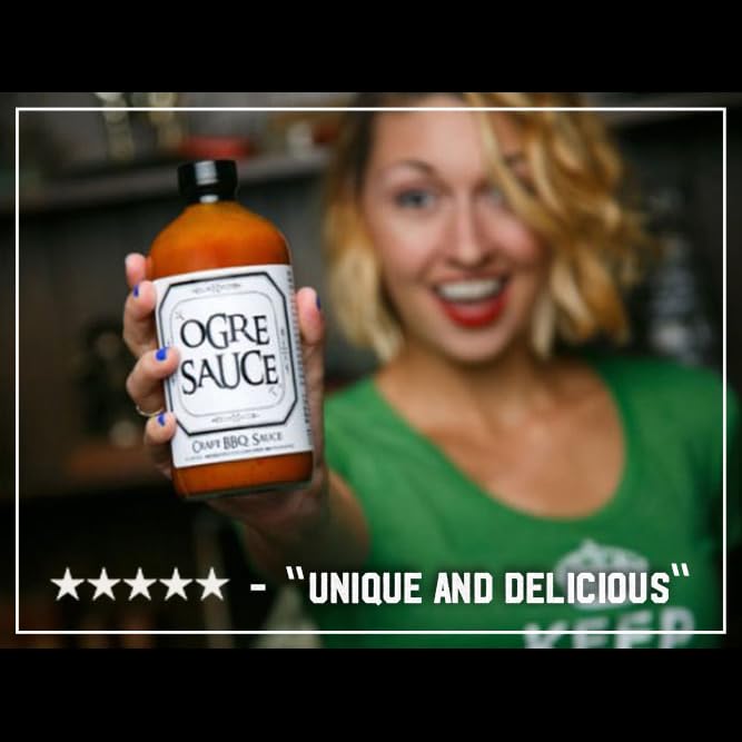 Ogre Sauce, Barbecue Sauce Hot, 16 Fl Oz