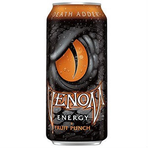 Venom Energy Death Adder Fruit Punch 16 oz (8 Cans)