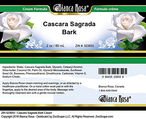 Bianca Rosa Cascara Sagrada Bark Cream (2 oz, ZIN: 523933) - 3 Pack