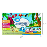 Great Value Fruits & Veggies Applesauce Pouches Variety Pack, 3.2 oz, 48 Count, 4 Flavors