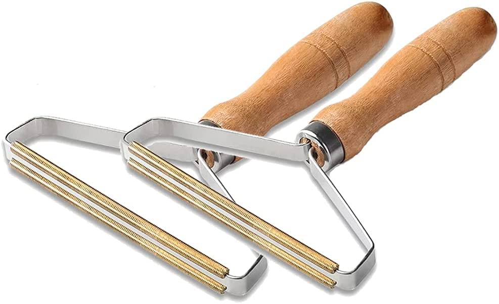 Hair Remover - lint Remover - Wooden Carpet Hair Remover - pet Hair Remover - Carpet Scraper - Clothing Care Tool
