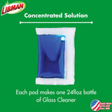 Libman Iluma Glass & Mirror Cleaner | Household Cleaning Products | Cleaning Supplies | Refillable Bottle | Glass Cleaner Spray | 24 fl oz Window