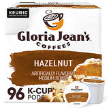 Gloria Jean's Coffees Hazelnut, Single-Serve Keurig K-Cup Pods, Flavored Medium Roast Coffee, 96 Count