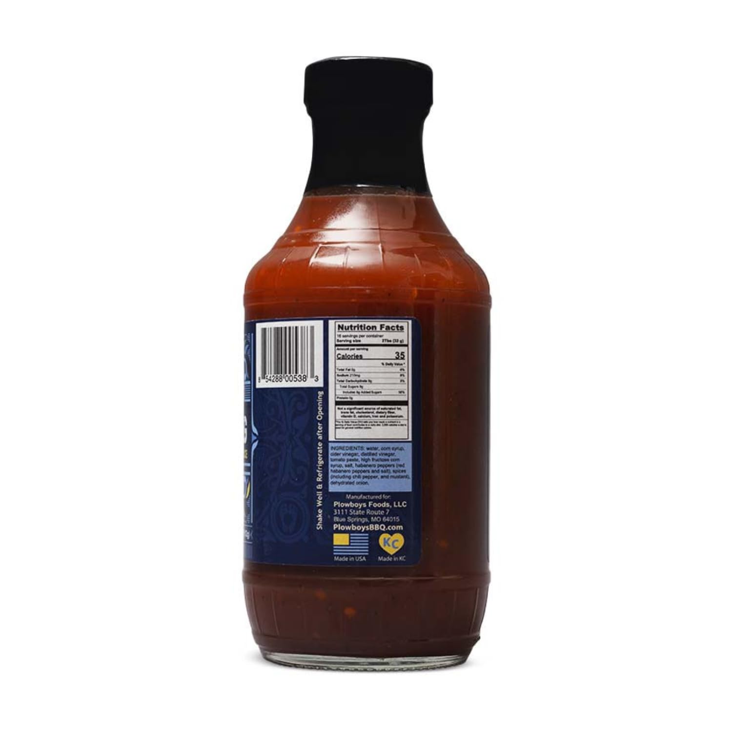 Plowboys Tarheel Tang BBQ Sauce - Carolina Style Sweet & Tangy Barbecue Sauce with Smoky Finish - Perfect for Pulled Pork, Chicken & Ribs (Tarheel