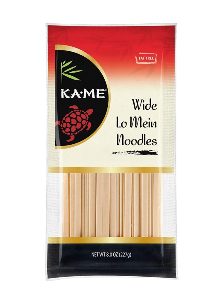 Ka-Me Noodles, Wide Lo Mein, 8 Ounce