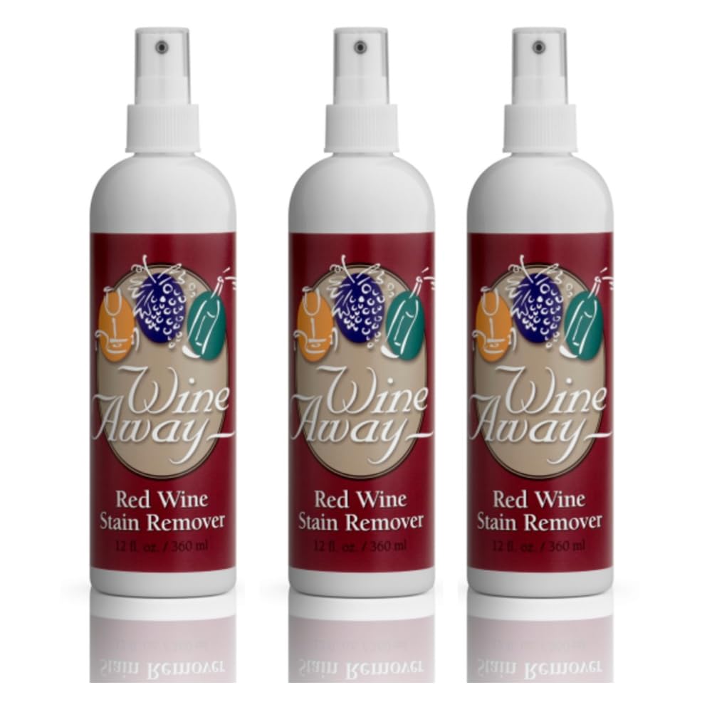 Wine Away Red Wine Stain Remover - Perfect Fabric Upholstery and Carpet Cleaner Spray Solution - Removes Wine Spots - Wine Out - Spray and Wash