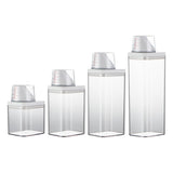 Laundry Detergent Dispenser | Washing Powder Dispenser with Measuring Cup,Reusable Empty Bottles Laundry Washing Up Powder Container Soap Detergents