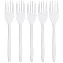 Nicole Home Collection Disposable Plastic White Forks Pack of 400 Plastic Forks