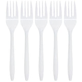 Nicole Home Collection Disposable Plastic White Forks Pack of 400 Plastic Forks