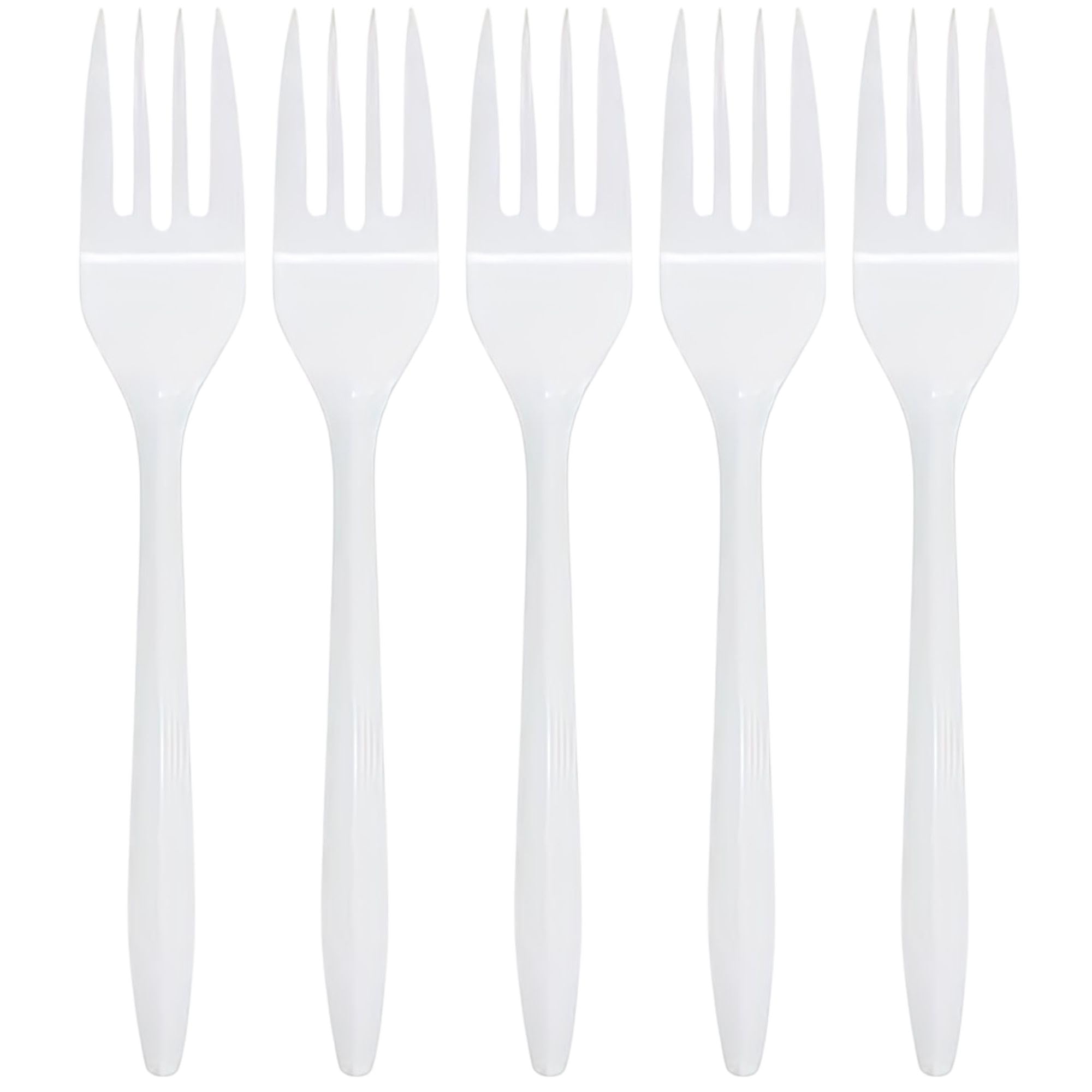 Nicole Home Collection Disposable Plastic White Forks Pack of 400 Plastic Forks