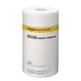AmazonCommercial 2-Ply White Adapt-a-Size Kitchen Paper Towels, Absorbent, Thick, Individually Wrapped, 140 Towels per Roll (12 Rolls), 1,680 Sheets