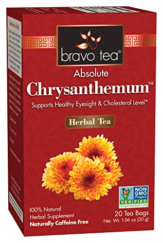 Bravo Tea Absolute Chysanthemum Herbal Tea Caffeine Free, 20 Tea Bags, 1 Count