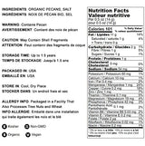 Food to Live Organic Dry Roasted Pecan Halves with Himalayan Salt, 1 Pound Non-GMO, Oven Roasted Lightly Salted Nuts, No Oil Added, Vegan Snack