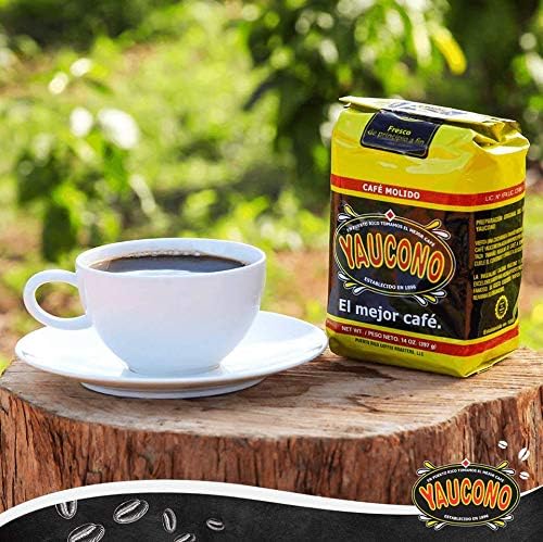 Yaucono Coffee Medium Roast Ground, Arabica, 14 Ounce (Pack of 2)