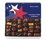 See's Candies 2 lb Patriotic Stars & Stripes Nuts & Chews