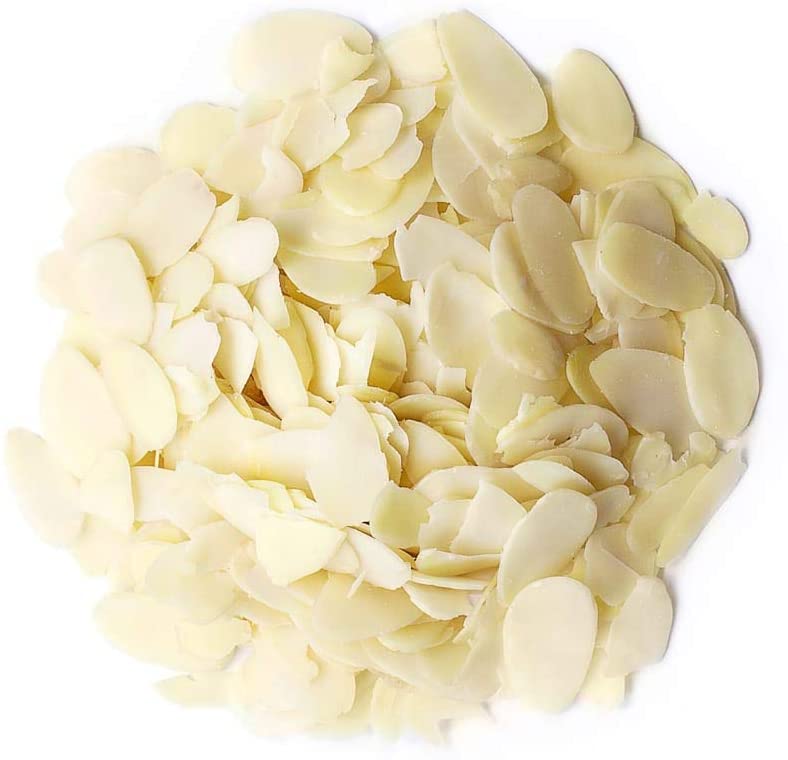 Food to Live - Blanched Sliced Almonds, 8 Ounces Thinly Sliced Raw Blanched Almonds, Vegan, Keto, Kosher, Bulk. High in Vitamin E, Riboflavin. Great