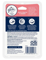 Glade Gel Air Freshener, 2 Count Refills, Juicy Peach & Berry, 0.56 oz