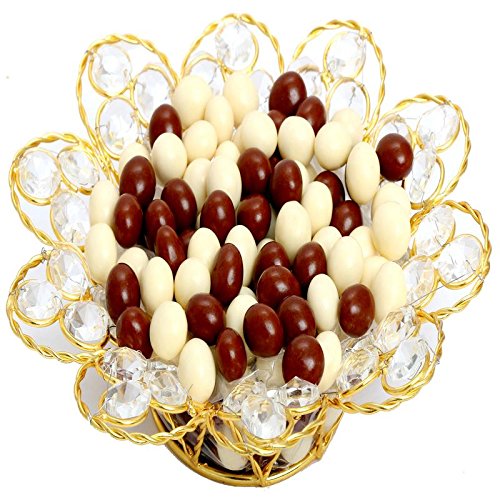 Ghasitaram Gifts Chocolate - Gold Crystal Nutties Bowl