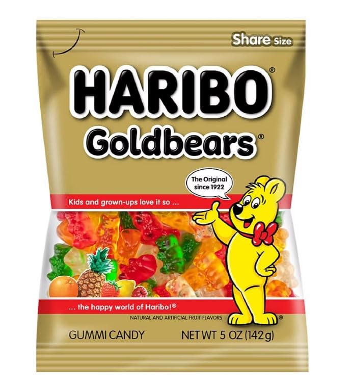 Haribo Goldbear Gummi Bears, 12 ct.