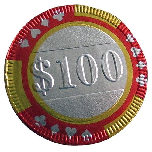 All City Candy Milk Chocolate Casino Chips, 1 LB Bulk Bag, 83 Pieces, 1.5 in Diameter