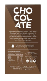 Nespresso Original Line Compatible Capsules Hot Chocolate Hot Cocoa Pods - Smooth & Creamy - 20 Pod Package