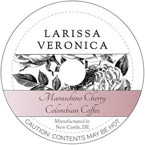 Maraschino Cherry Colombian Coffee (Single Serve K-Cup Pods) (Gourmet, Naturally Flavored, Whole Coffee Beans) (12 pods, ZIN: 573563) - 2 Pack