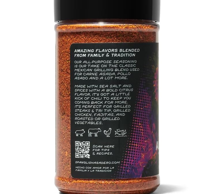 Mexican Seasoning Rub Assortments by Spanglish Asadero, Different Traditional Flavors, Al Pastor, Barbacoa, Birria, Carne Asada, Pollo Asado, Taco