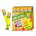 Slim Jim Smoked Meat Sticks, Vlasic Dill Pickle Flavor, 6g Protein Per Serving, Snack Size, 0.28 oz. (26 Count)