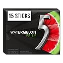 5 GUM Watermelon Prism Sugar Free Chewing Gum, 15 Stick Pack