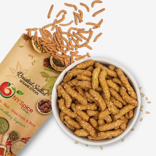NY Spice Shop Sesame Sticks Regular - 3 Pound Sesame Sticks Regular Fresh Taste Roasted - Gourmet Cajun Spice Snack Blend - Crunchy Treat Savory Light