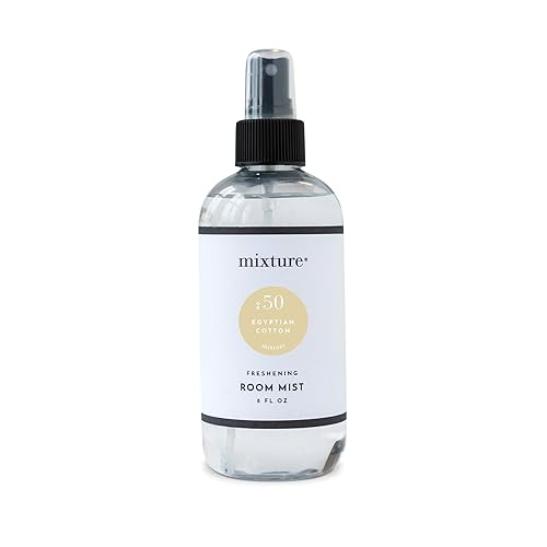 Mixture No. 50 Egyptian Cotton Room Mist - Fresh, Clean Linen-Inspired Home Fragrance Spray, 8oz